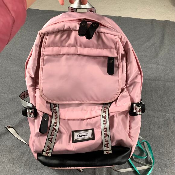 Arya Backpacks Pink Color School Bags - Picture 1 of 16
